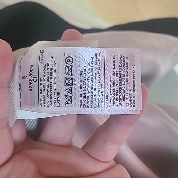 Banana Republic Italian Melton Short Peacoat, Size Small - Picture 8 of 9